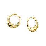 Lunar earrings pink gold