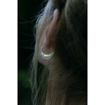 Lunar earrings pink silver